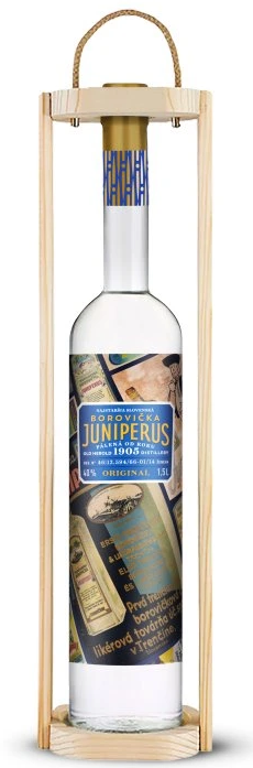 Borovička Juniperus 40% 1,5l (kazeta)