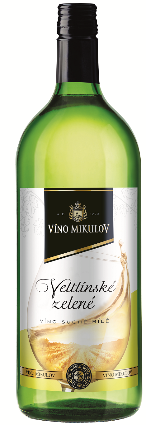 Mikulov Veltlínské Zelené 1l (holá láhev)