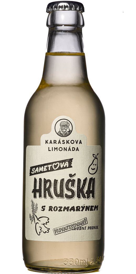 Karáskova Limonáda Hruška s Rozmarýnem 0,33l