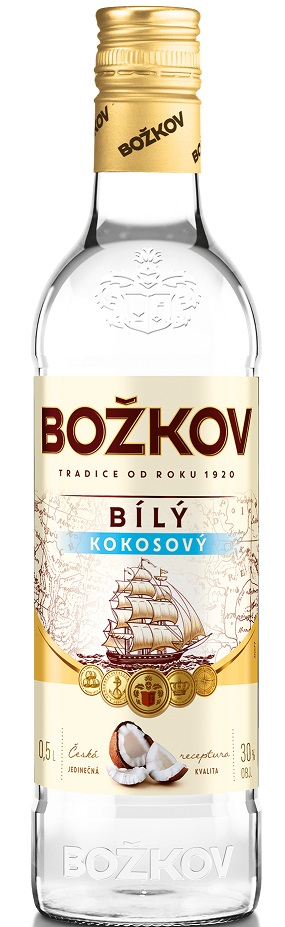 Božkov Bílý Kokos 30% 0,5l (holá láhev)