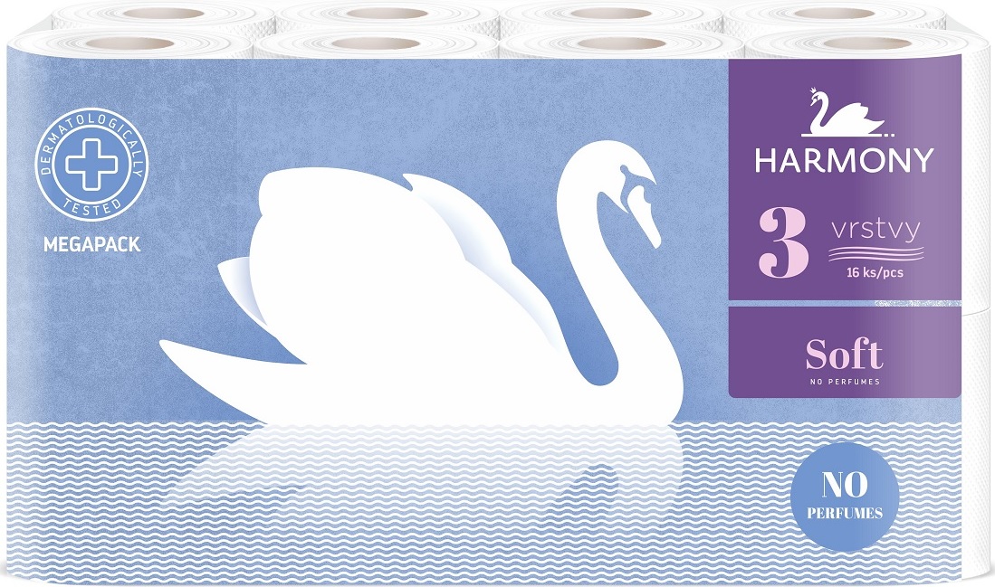 Toaletní Papír Harmony Soft 3-vrstvý 16ks