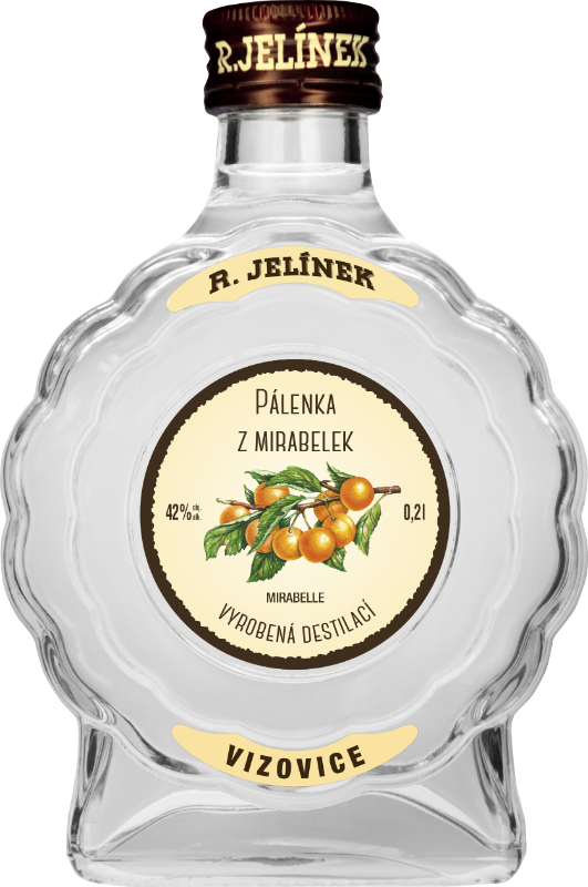 Pálenka z mirabelek 42 % 0,2 l Rudolf Jelínek