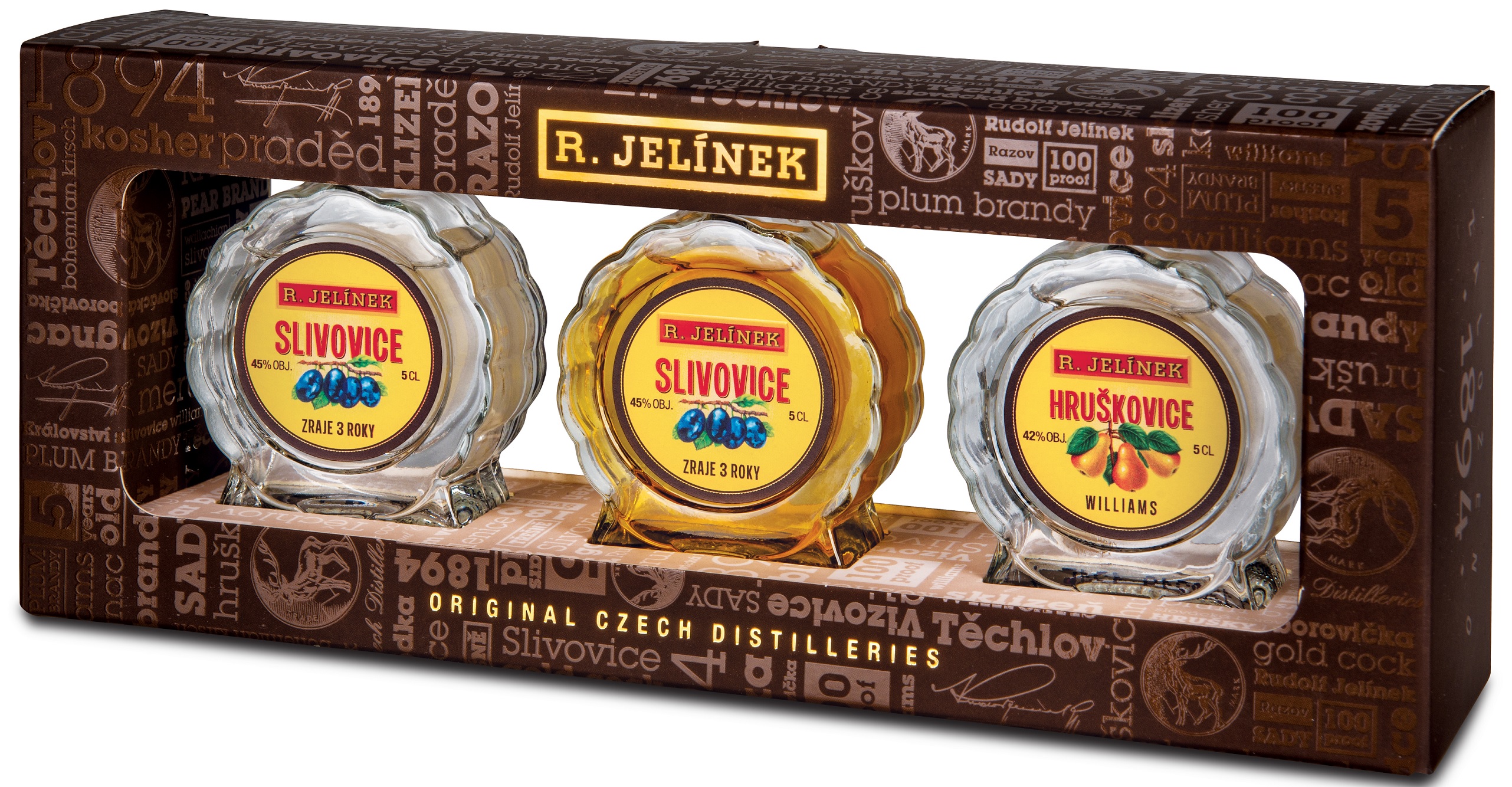 Dárková kazeta 3x0,05l Budíček R.Jelínek