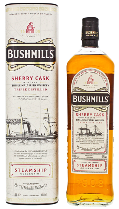 Bushmills Sherry Cask The Steamship Collection 40% 1L (tuba)