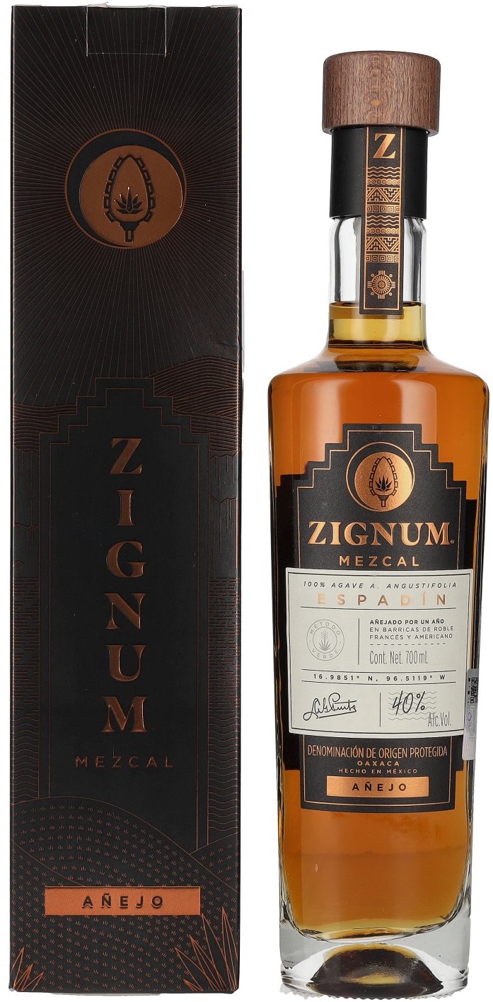 Zignum Anejo Mezcal 38% 0,7l (karton)