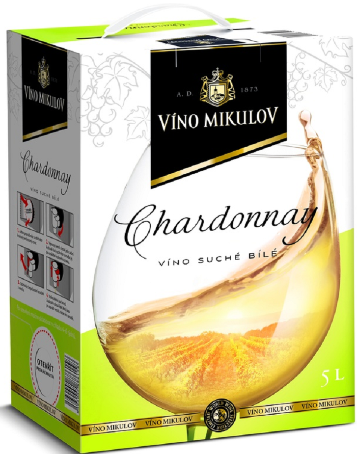 Mikulov Chardonnay Bag in Box 5l (holá láhev)