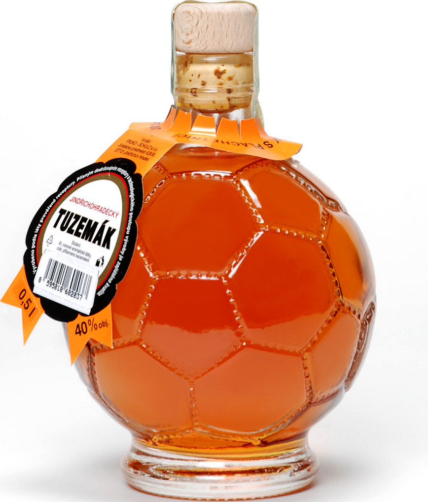 Jindřichohradecký Tuzemák Míč 40% 0,5l (holá láhev)