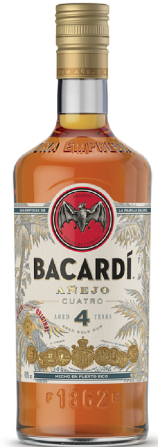 Bacardi Añejo Cuatro 4 letý