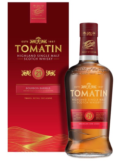 Tomatin 21 YO Bourbon Barrels 46% 0,7l (karton)