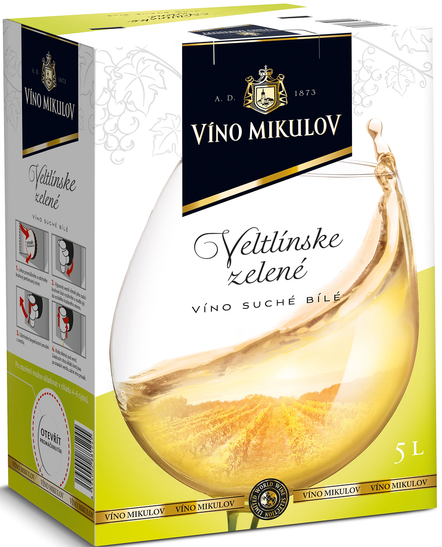 Mikulov Veltlínské Zelené Bag in Box 5l (holá láhev)