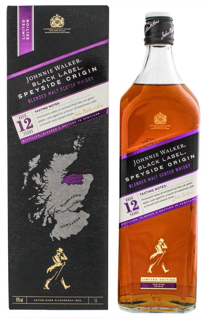 Johnnie Walker Black Label Speyside Origin 42% 1l (karton)