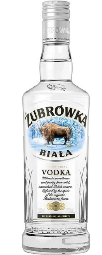 Vod Zubrowka bílá 37,5% 0,5l (holá láhev)
