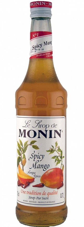 Monin Mango kořeněné/Mango Spicy sirup, 0,7l (holá lahev)