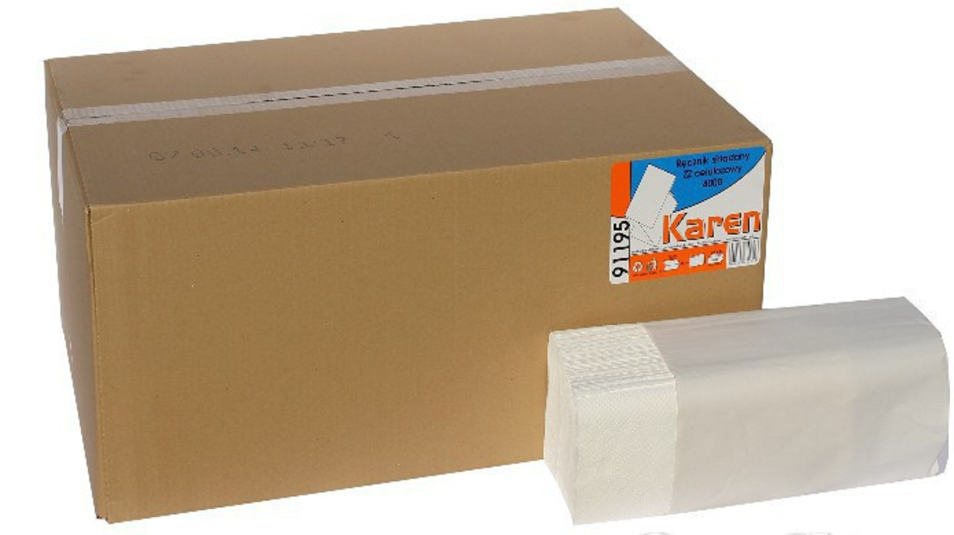 Papírové Ručníky Bílé 2vrs ZZ 3000