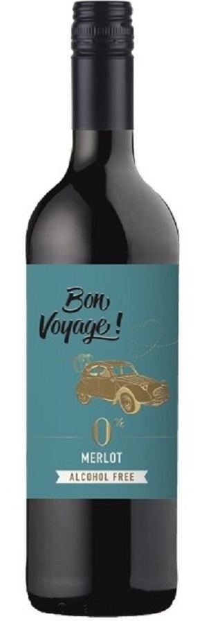 Bon Voyage - Merlot, nealko, 0,75l