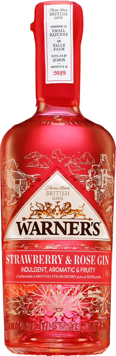 Warners Strawberry and Rose 40% 0,7l (holá láhev)