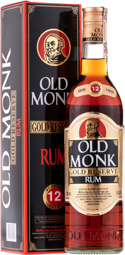 OLD MONK 12Y RESERVE 42,8% 0,7l(karton)