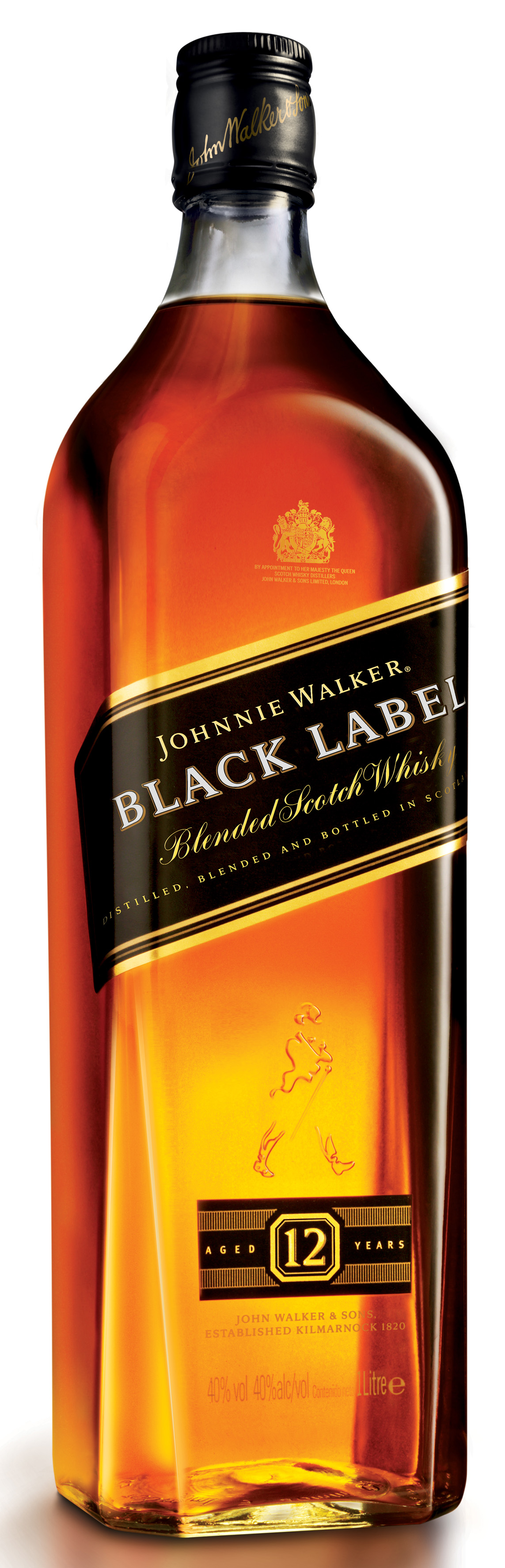 Johnnie Walker 12YO Black Label 40% 1,0L (holá láhev)