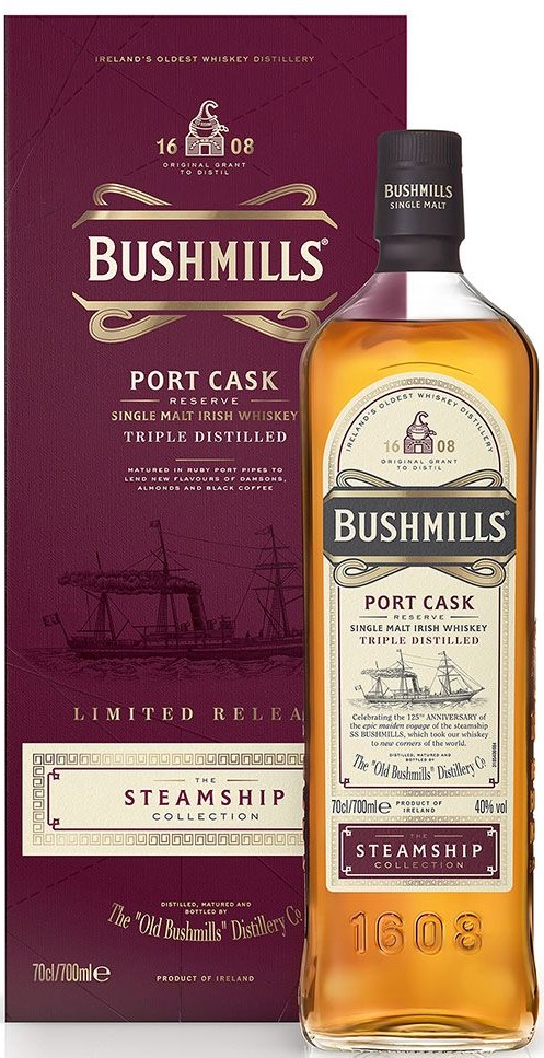 Bushmills PORT CASK Reserve The Steamship Collection 40% 0,7l v dárkové krabičce