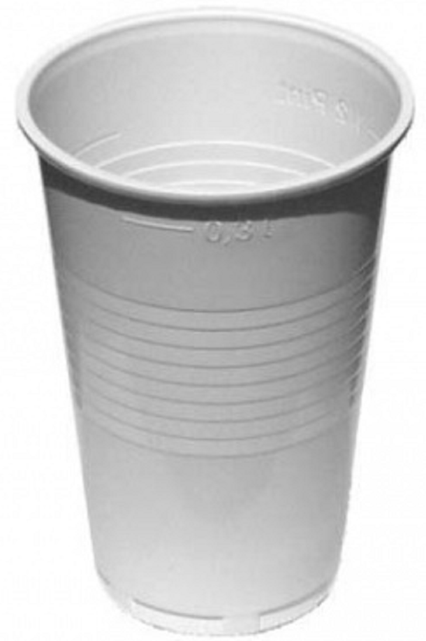 Plastový Kelímek Bílý 100x0,3l