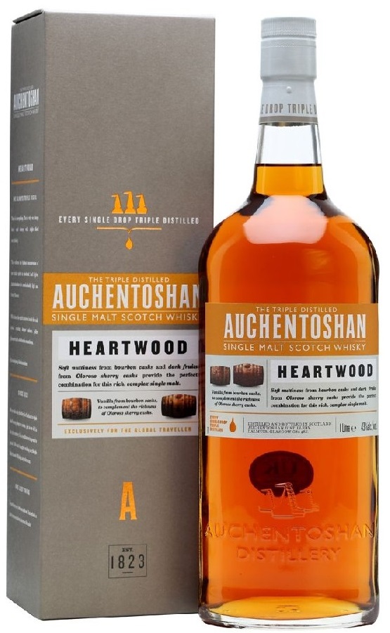 Auchentoshan Heartwood 43% 1 l (holá láhev)