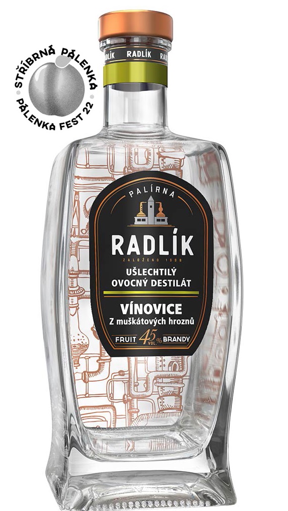 Palírna Radlík Radlík Vínovice z muškátových hroznů 45% 0,5l