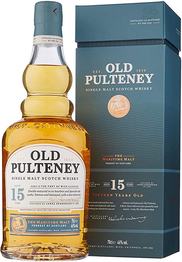 Old Pulteney 15 YO 46% 0,7l v dárkové krabičce