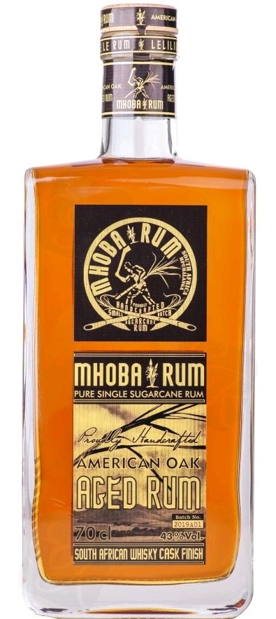 Mhoba American Oak Aged 43% 0,7 l (holá láhev)