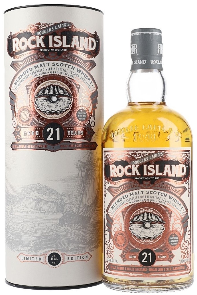 Rock Island 21yo 46,8% 0,7l (tuba)