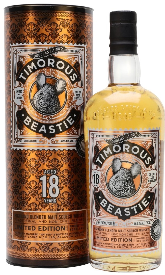 TIMOROUS BEASTIE 18Y 46,8% 0,7l (tuba)