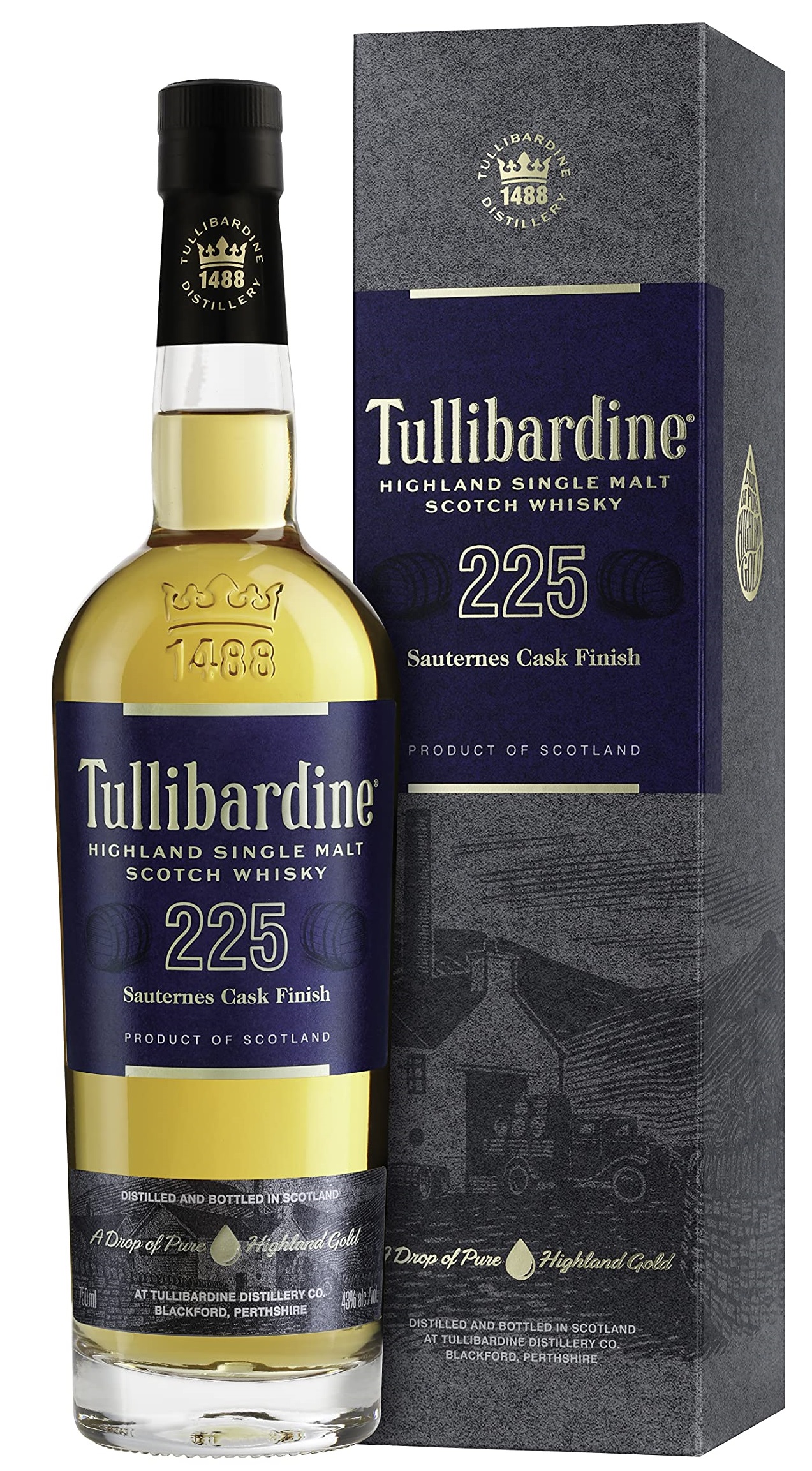 Tullibardine 225 43% 0,7 l (karton)