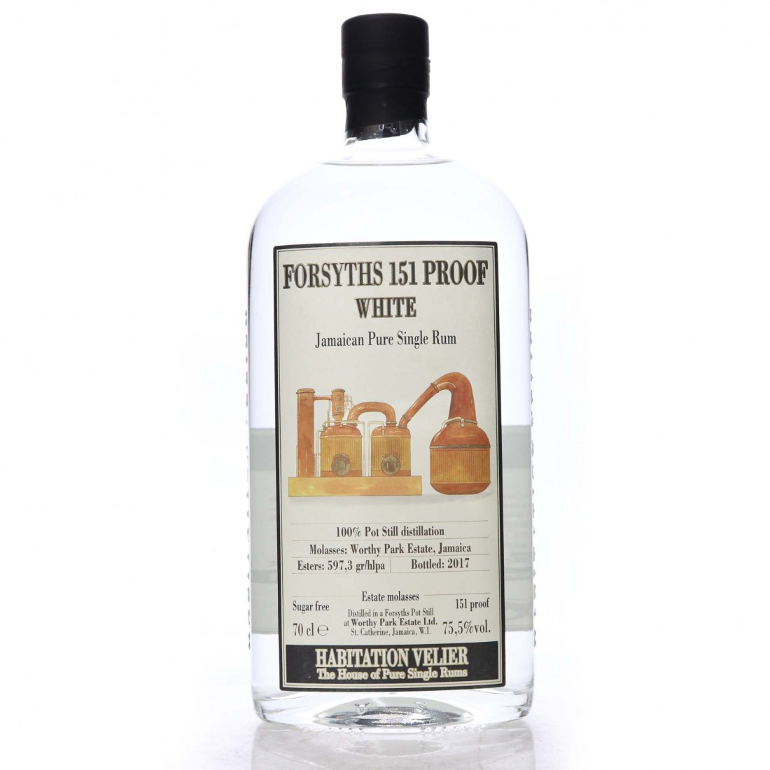 Forsyths 151 Proof White Habitation Velier 75,5% 0,7l (holá)