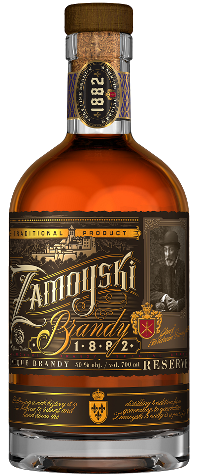 Zamoyski Brandy 40% 0,7l (holá láhev)
