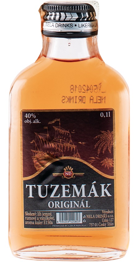 Tuzemák Originál 40% 0,1l (holá láhev)