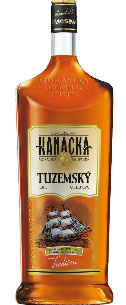 Hanácká Tuzemský 37,5% 1l (holá láhev)