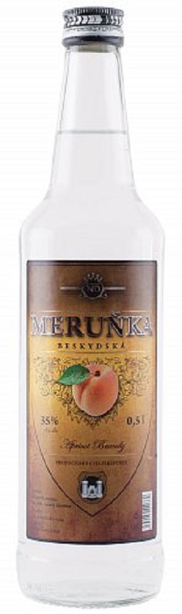 Beskydská Meruňka 35% 0,5l (holá láhev)