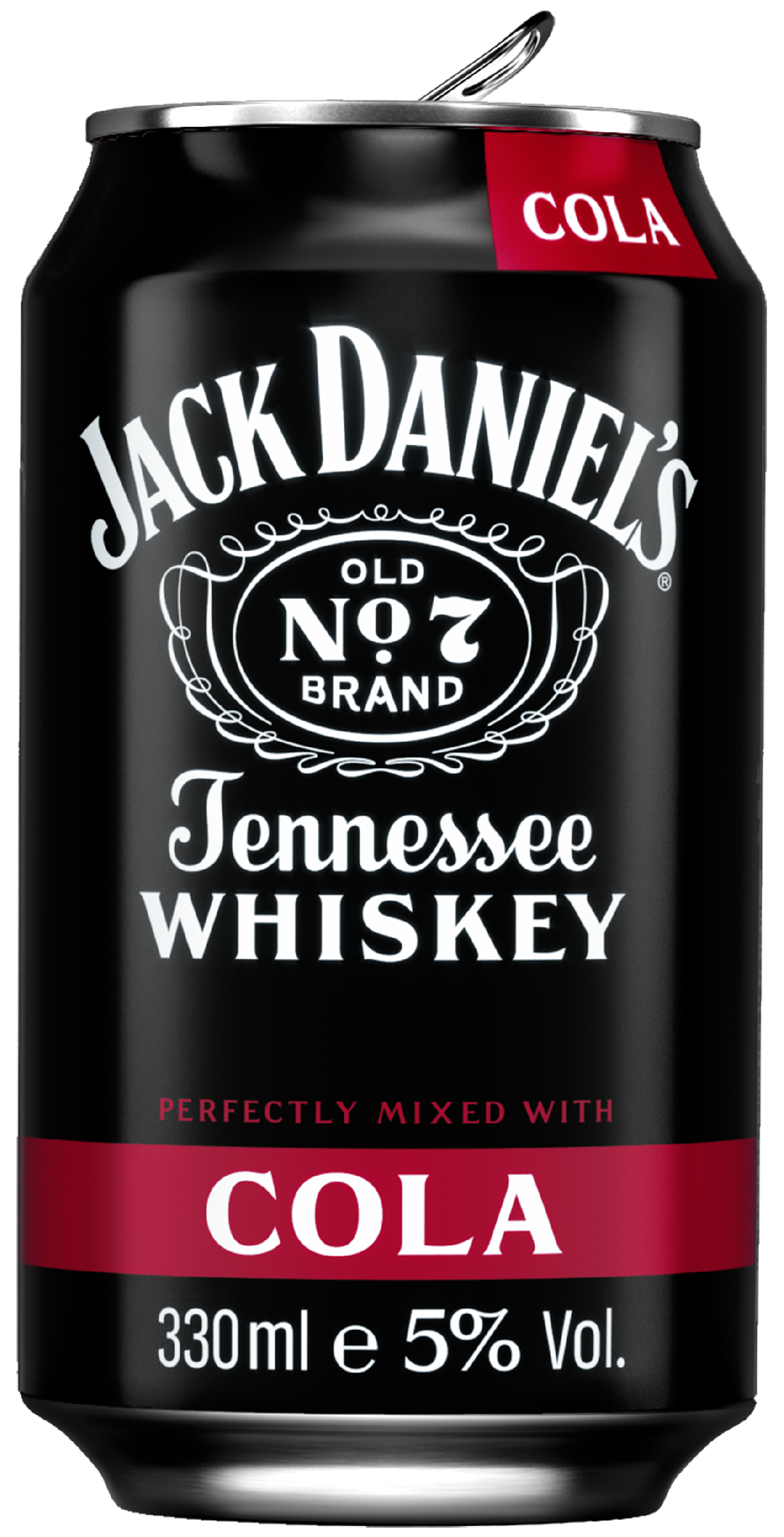 Jack Daniels & Cola 5% 0,33l (holá láhev)