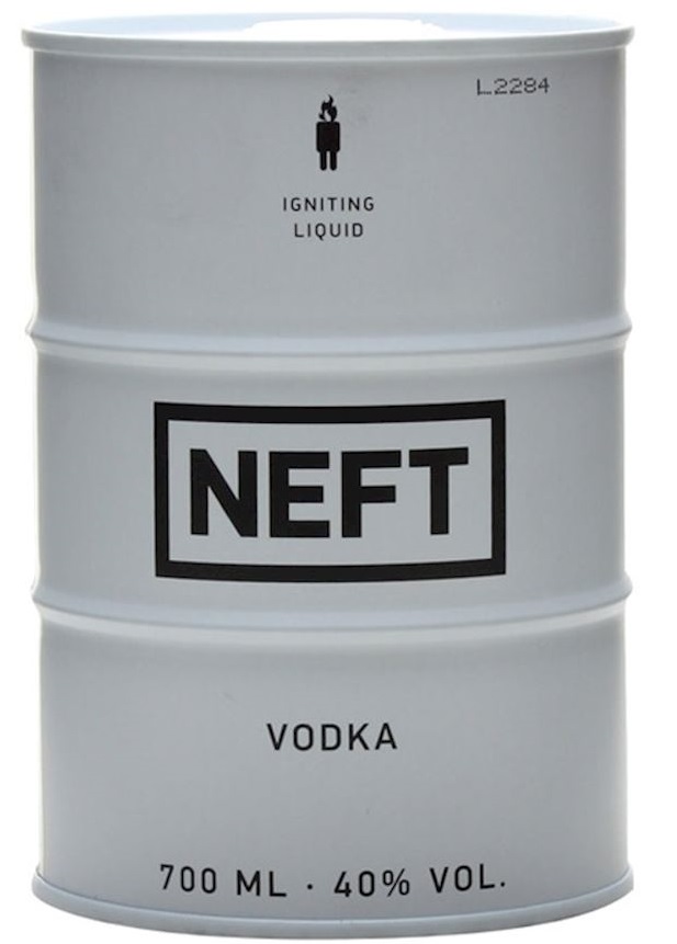 Neft Vodka White Barrel 40% 0,7l (holá láhev)