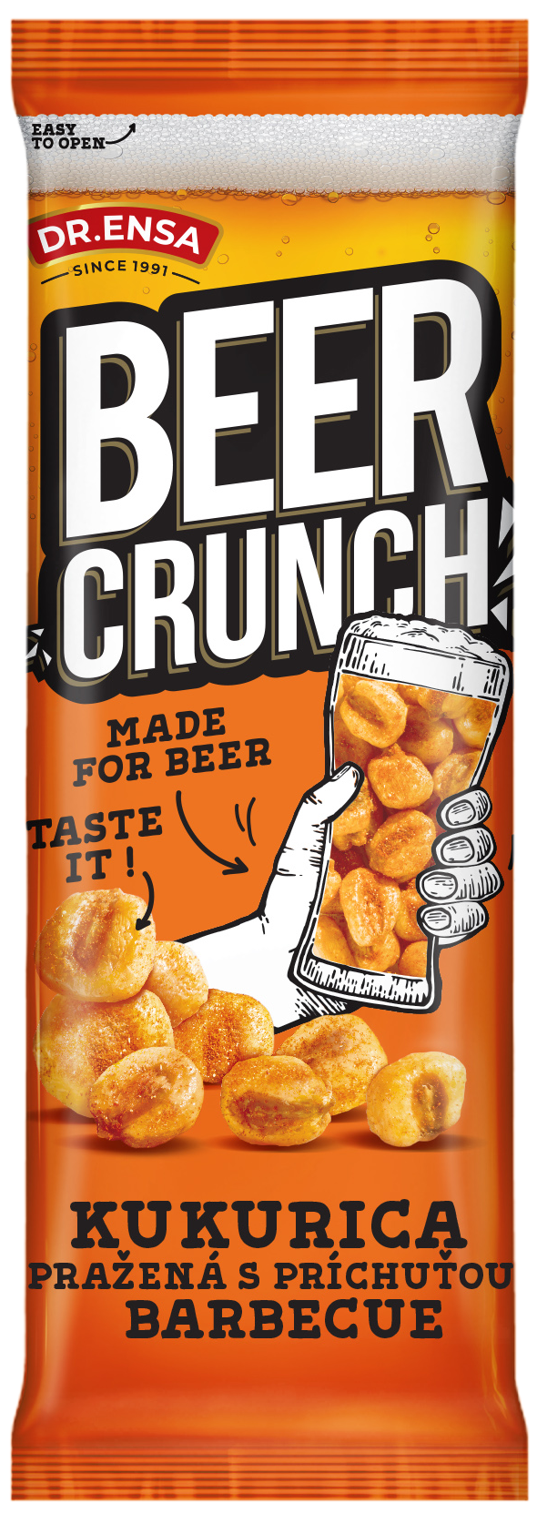 Ensa Beer Crunch Kukuřice pražená BBQ 60g