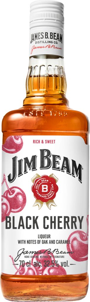 Jim Beam Black Cherry 32,5% 1l (holá láhev)