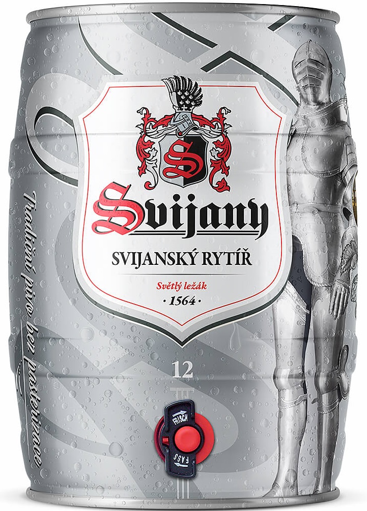Soudek piva 5l Svijanský Rytíř 12 %