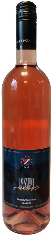 BAPI Růžové MZV polosladké 0,75l (holá láhev)