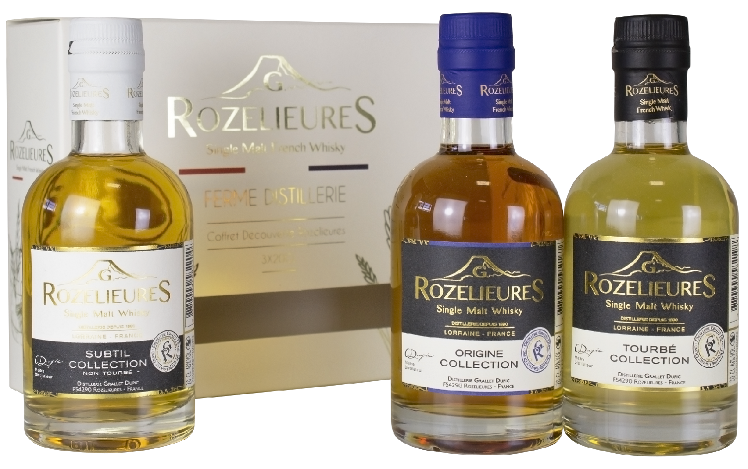 Rozelieures Single Malt Whisky Giftpack 3x0,2l (set 3x0,2l)