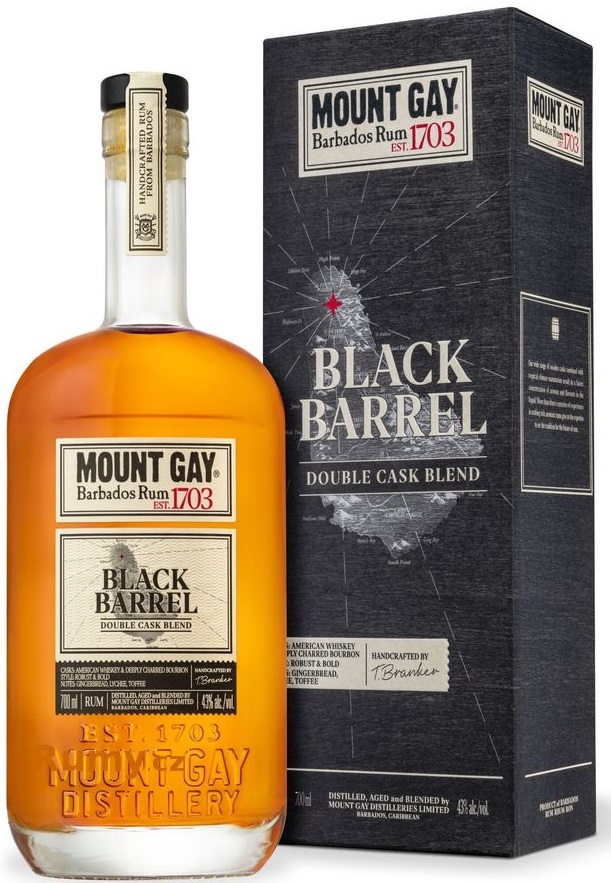 Mount Gay Black Barrel Double Cask Blend 1l 43% (karton)
