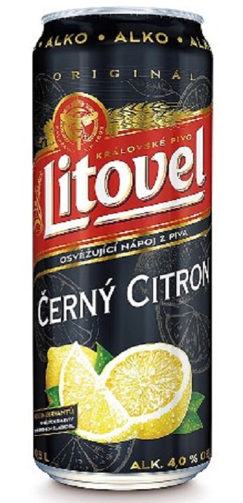 Litovel Černý citron - 0,5L plech