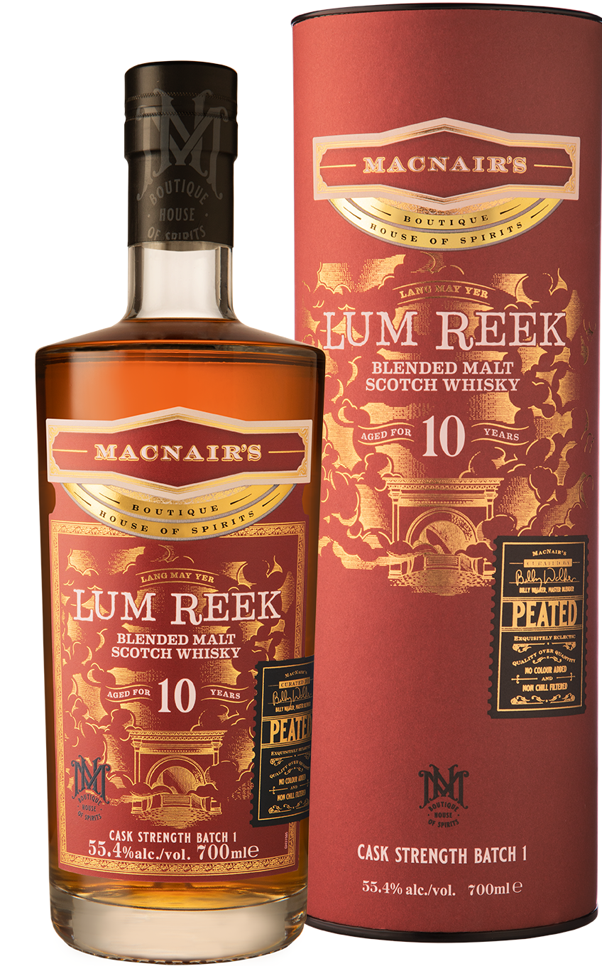 MacNair's 12yo Lum Reek Cask Strength 55,4% 0,7l (tuba)