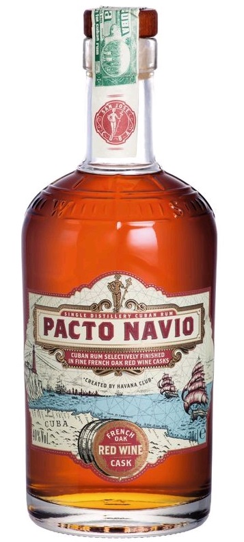 Havana Club Pacto Navio Red Wine Cask 0,7l 40% (holá láhev)