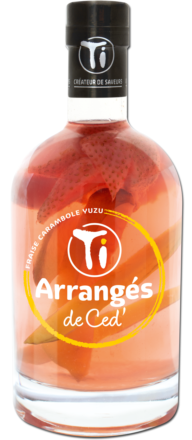 Ti Arrangés de Ceď Strawberry Carambola Yuzu 32% 0,7l (holá láhev)