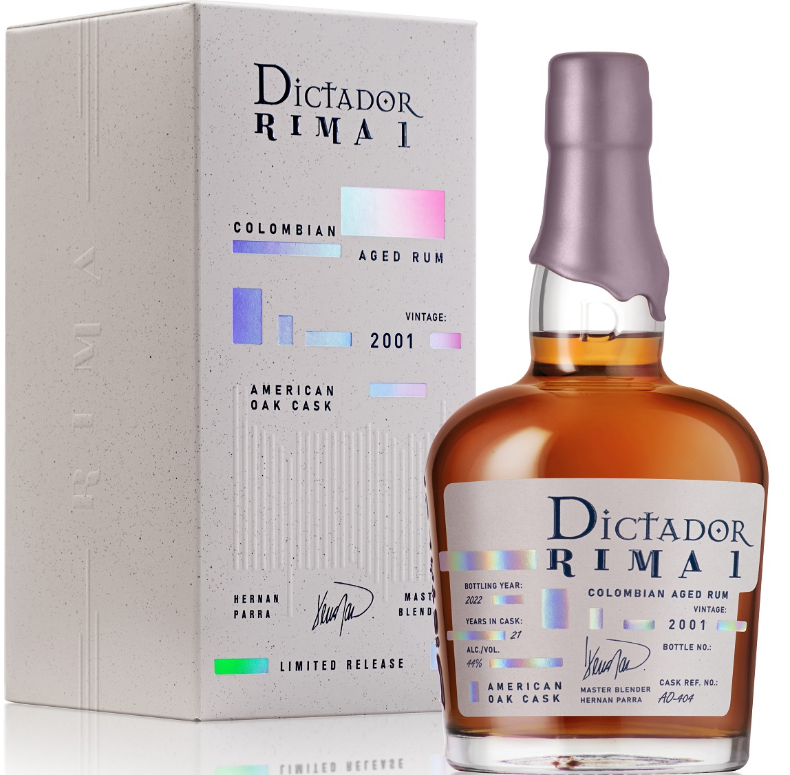 RUM Dictador Rima American Oak 2001 21yo 44% 0,7l (karton)