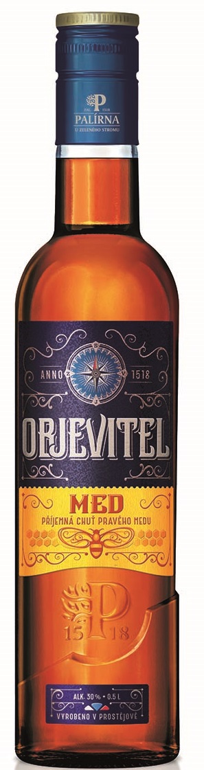 Objevitel Med 0,5l 30%